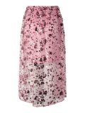 YAS Sequina long skirt orchid smoke