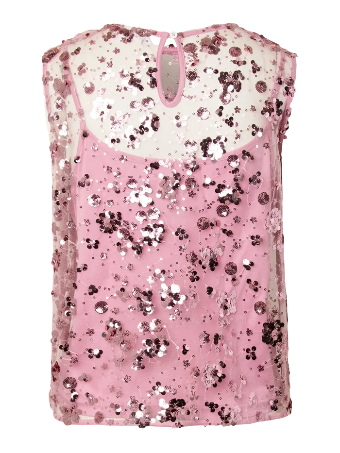 YAS Sequinna top orchid smoke