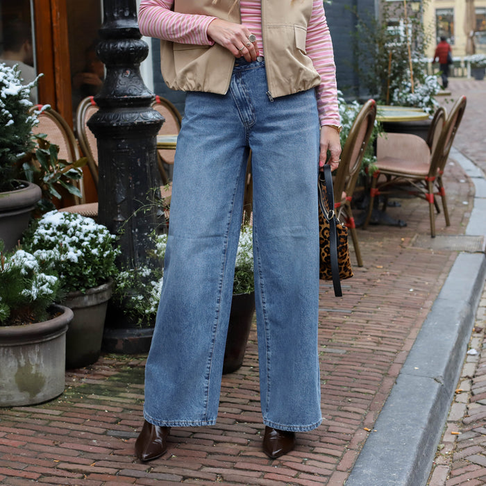 YAS Uva wide Jeans medium blue