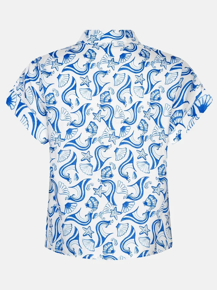 Ydence Blouse Tina blue shells