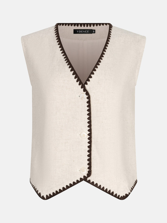 Ydence Gilet Billie ecru