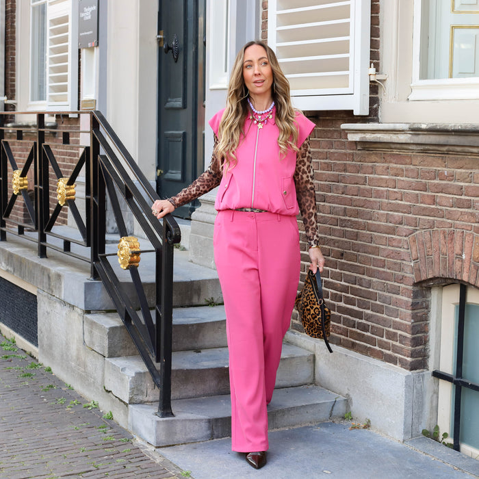 Ydence gilet Danielle Berry pink