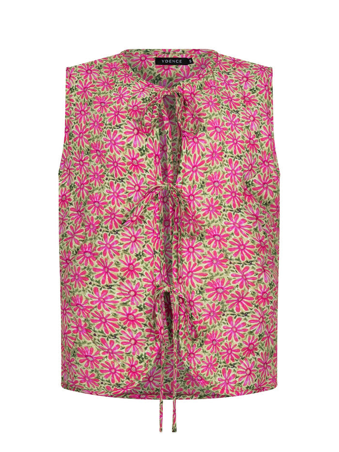 Ydence Gilet Esmira pink flower