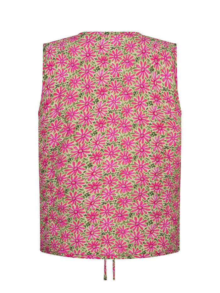 Ydence Gilet Esmira pink flower