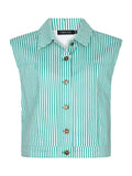 Ydence Gilet Marit sea green