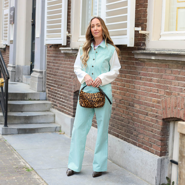 Ydence Gilet Marit sea green