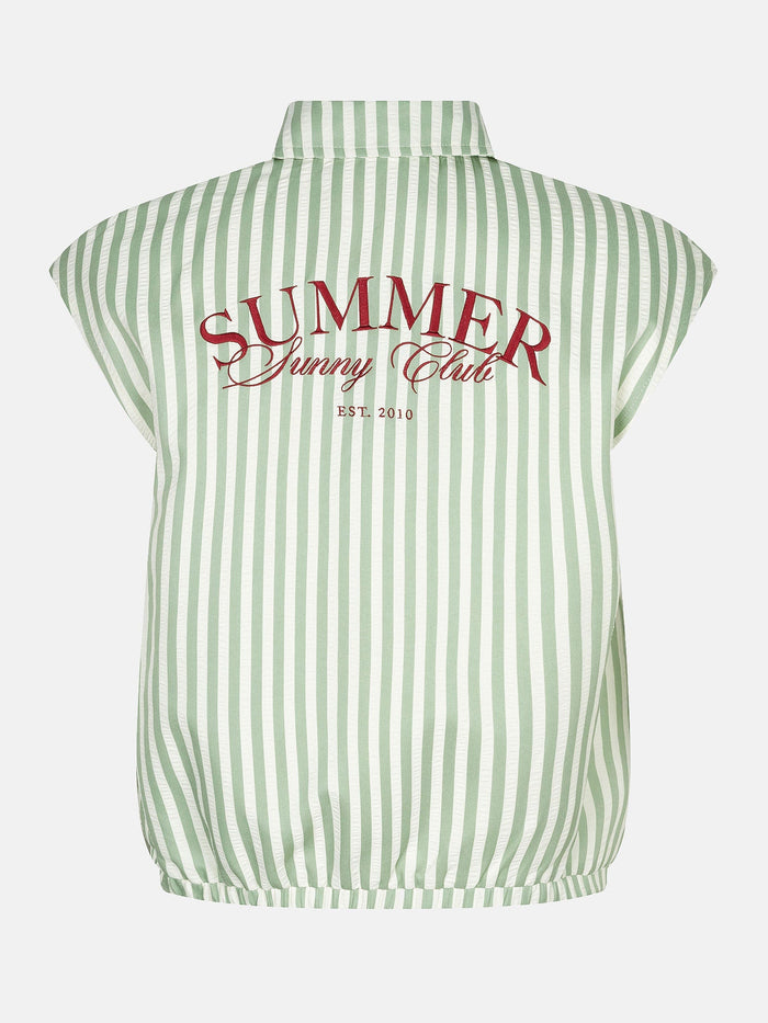 Ydence Gilet Pleun Sage green