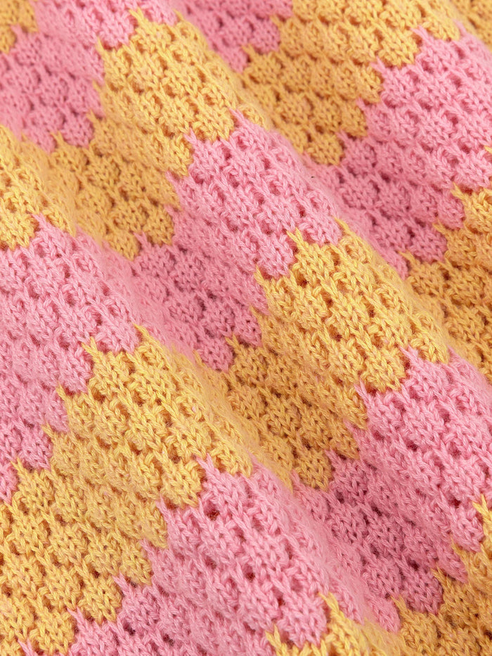 Ydence Knitted top Janouk Yellow Pink