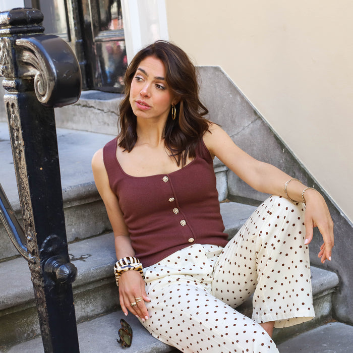Ydence Knitted top Mella Brown