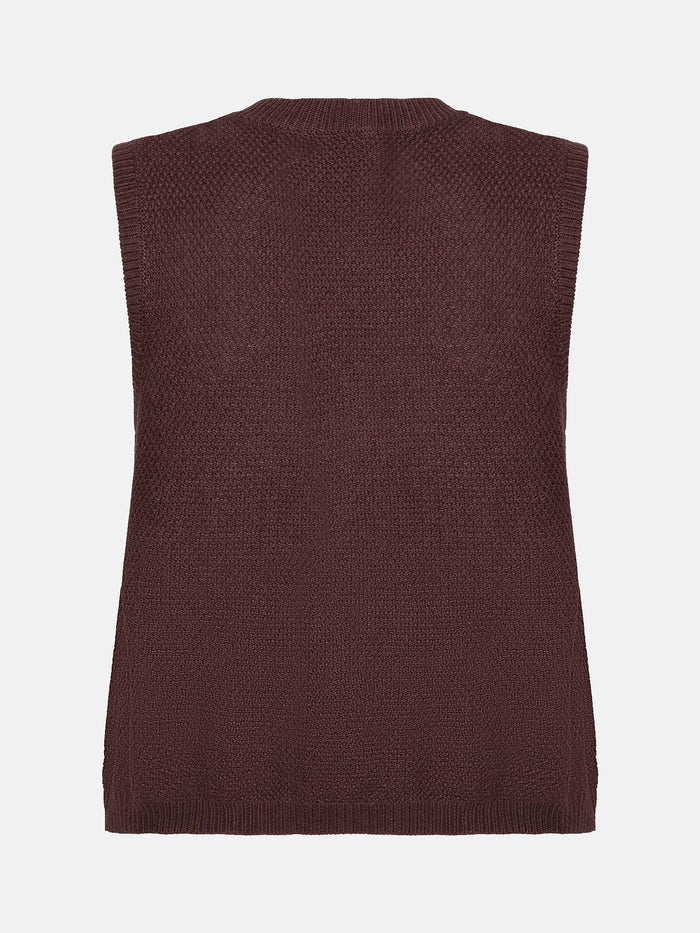 Ydence Knitted top Mona brown