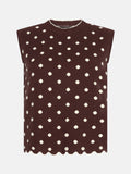 Ydence Knitted top Norah Brown ecru