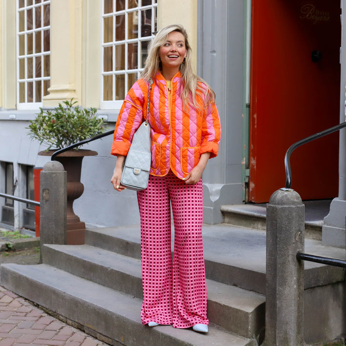 Ydence Pants Kate coral pink burgundy