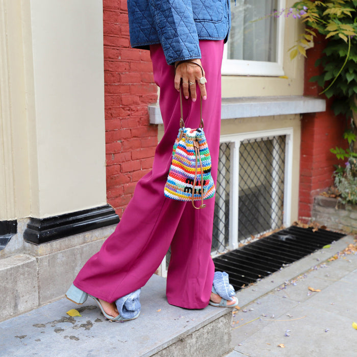 Ydence Pants Solange fuchsia purple