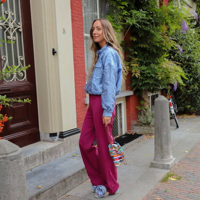 Ydence Pants Solange fuchsia purple
