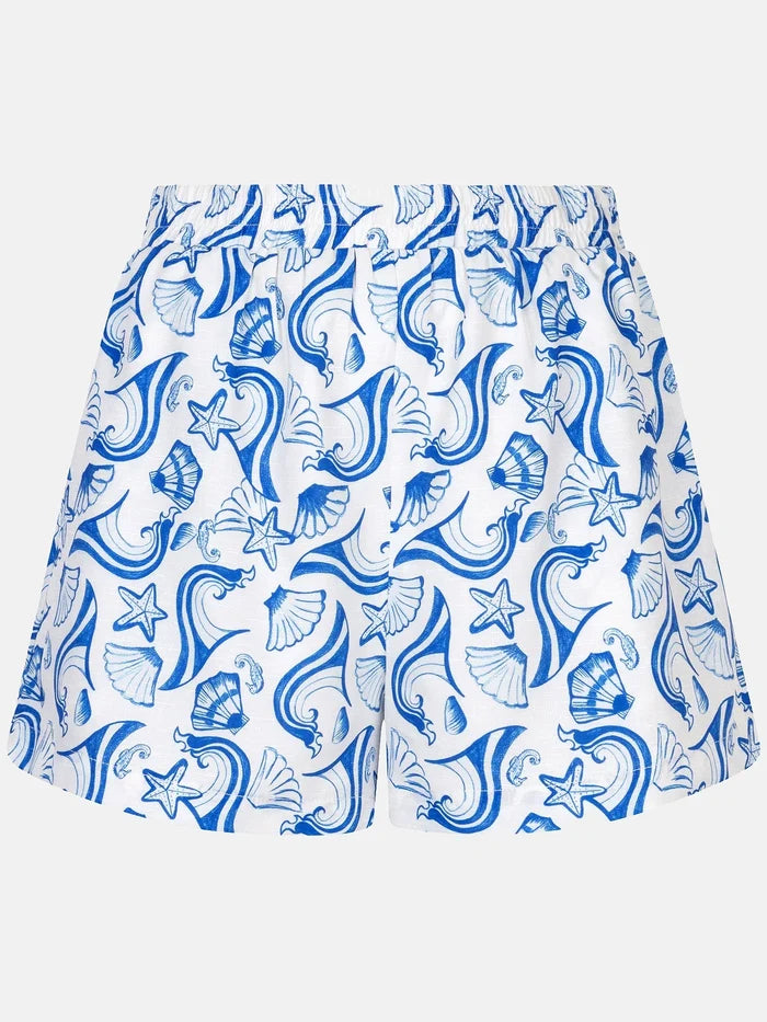 Ydence Short Ivana blue shells