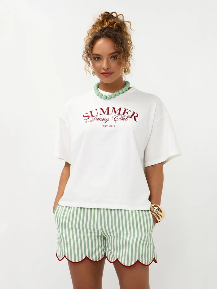 Ydence T-shirt Summer Sunday club brick red