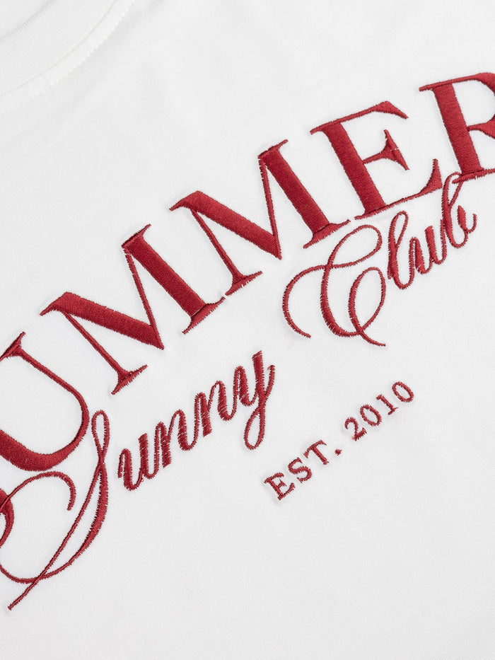 Ydence T-shirt Summer Sunday club brick red