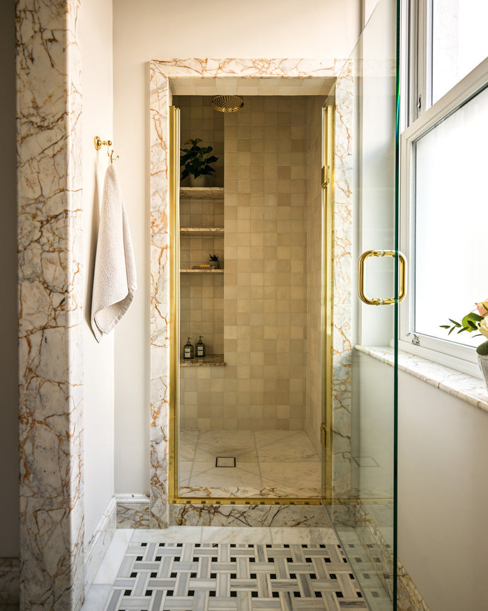 Zen Marble Honed Finish Grand Basket Weave|Bathroom design, installation and photography by Simply Bathrooms (Surrey) Ltd.|ottoman-marble-honed-slab, maroc-ceramic-bianco