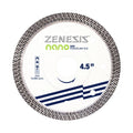 Zenesis Nano Dry diamond blade, 4.5 in, porcelain tile dry-cut